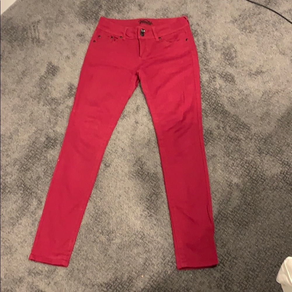 Vanity maroon pants